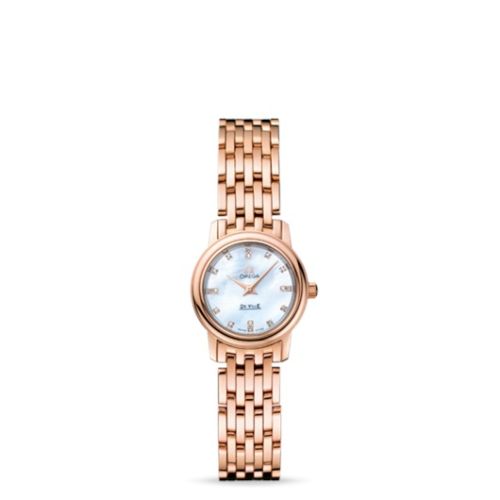 Omega De Ville Prestige Quartz 22 Red Gold / MOP Diamond / Bracelet